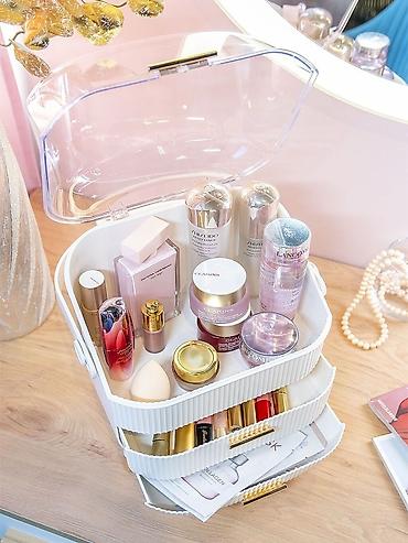 Шкатулки и подставки: Органайзер для косметики Выражение "красота в простоте", устоявшаяся — 5