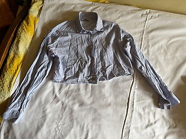 killah jeans: DeFacto pamučna crop košulja na prugice (pamuk 100%), S veličine. Nije — 1