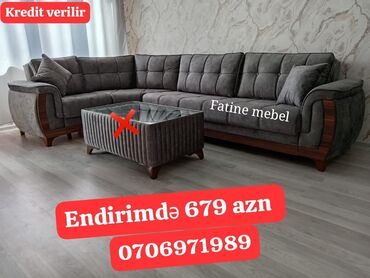 диван для кухни: Yeni, Künc divan, Qonaq otağı üçün, Açılan