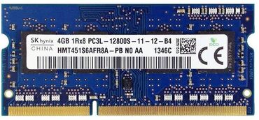 notbuklar: Operativ yaddaş (RAM) 4 GB, 1600 Mhz, DDR3, Noutbuk üçün, Yeni