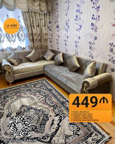 Komodlar: Künc divan, Açılan, Bazalı, Parça, Şəhərdaxili pulsuz çatdırılma