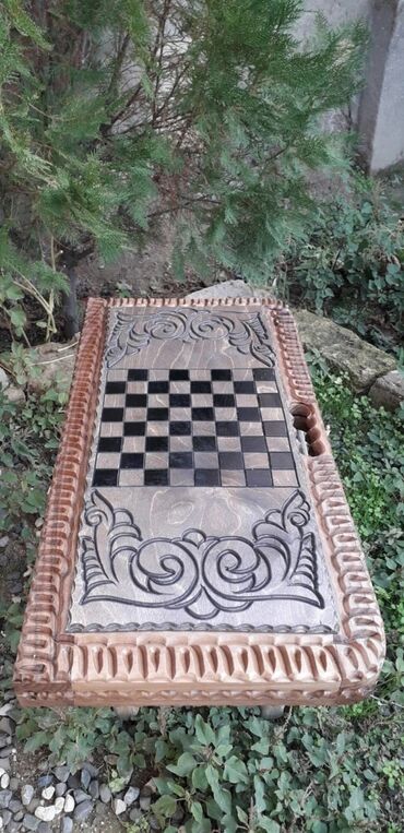 Nərdlər: Taxta nərd dəstləri – əl oyma və laklamaNə - Material: keyfiyyətli — 8