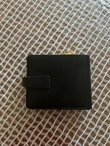 Portmone, pulqabıları: Qara rəngli kompak tərzli pul kisəsi - Material: hamar teksturalı — 2