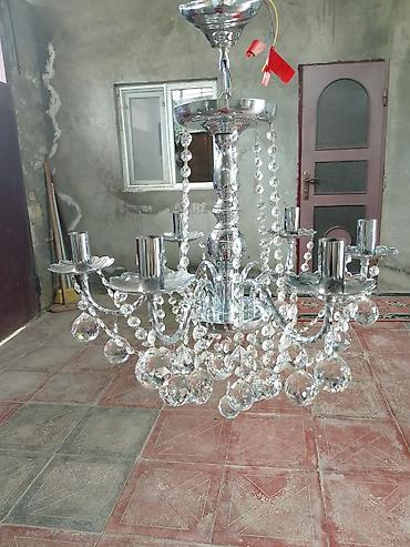 elektrik naqilleri: Çılçıraq, 8 lampa, Xrustal — 3