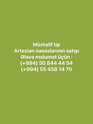 artezian nasosları: Artezian nasosları