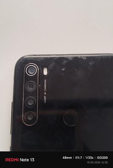 Redmi: Redmi, Redmi Note 8, Б/у, 128 ГБ, цвет - Черный, 2 SIM — 2