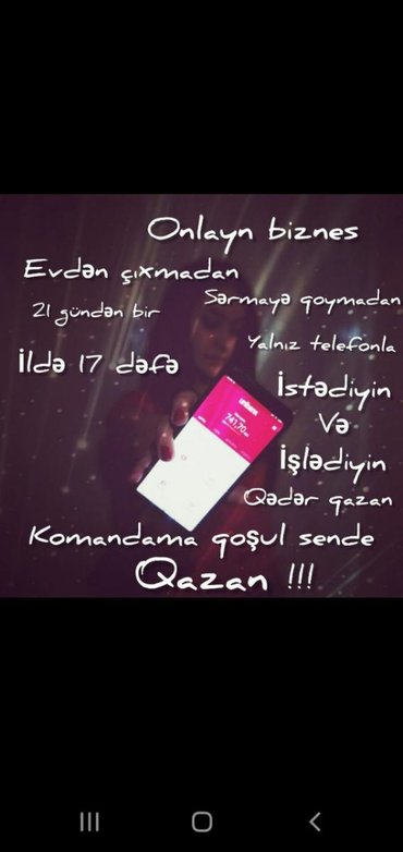 - Azərbaycan: Şəbəkə marketinqi məsləhətçisi. Təhlükəsiz biznes. İstənilən yaş. Natamam iş günü