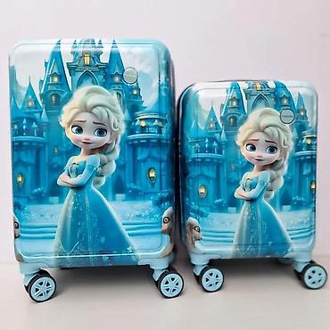 Rančevi, torbe i koferi: Dečiji kofer na točkiće – motiv ledene princeze - Tvrda školjka sa — 1