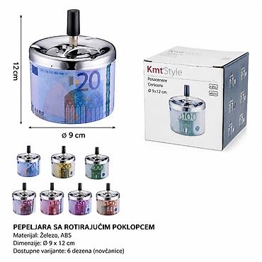 KMT Pepeljara 5202812 Praktična pepeljara sa rotirajućim poklopcem