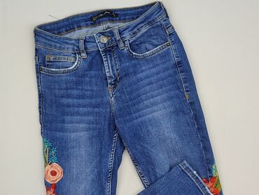 stradivarius wyprzedaż spodnie: Zara, Jeansy damskie, rozmiar S