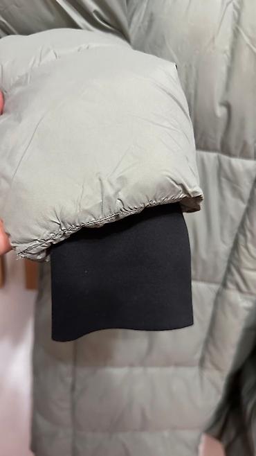 stussy micro ripstop down parka: Удлиненный пуховик MNG с капюшоном светло-оливкого цвета — 6