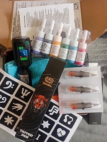 balaca tatolar: Məhsul: Peşəkar Tattoo Kit (Tattoo Pen dəsti) Təsvir: - Qutu dəsti — 1