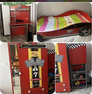 Uşaq otağı üçün tematik mebel dəsti – “Racing/Speed V8” dizayn