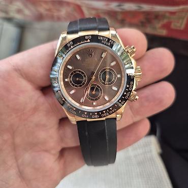 luc qızıl saat: Rolex stilində premium keyfiyyətli kvars mexanizmli xronoqraf qol — 5