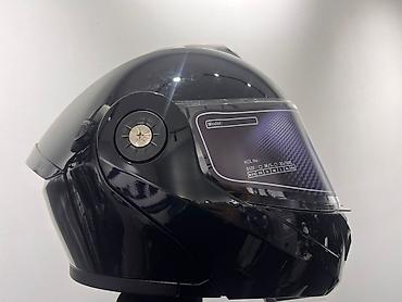 kask satın al: Andes markalı motosiklet kaskı. Qara rəngli, tam üz örtən və — 4