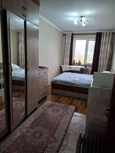 продаётся квартира в токмаке: 3 бөлмө, 58 кв. м, 104-серия, 4 кабат, Косметикалык ремонт