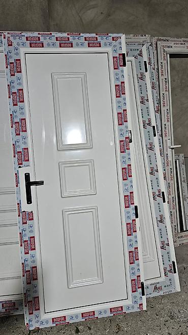 Plastik qapılar: PVC qapı və pəncərələr - Material: PVC profil (üzərində qoruyucu — 6