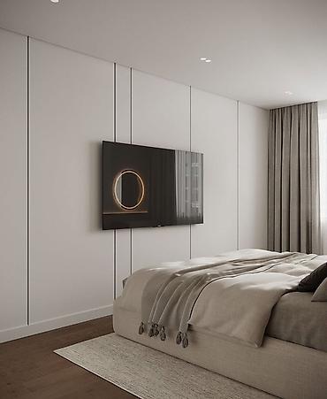 Фасадные 3D панели: Настенные декоративные панели и ТВ-зоны под ключ - Современные — 18