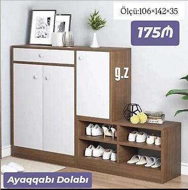 dolab yigilmasi: *Ayaqqabı Dolabı 175Azn* ✔️İstehsal Rusiya Laminat 18/lik qalınlıqda — 1