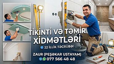 🔨 TİKİNTİ VƏ TƏMİR XİDMƏTLƏRİ — 22 İLLİK TƏCRÜBƏ! 🏗️ Salam! Adım