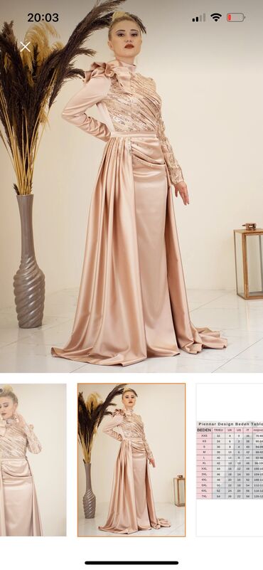 seva hicab instagram: Ziyafət donu, Maksi, 3XL (EU 46)