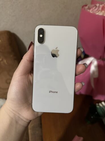 бытовая техника бишкек дордой: IPhone Xs, Б/у, 256 ГБ, White Titanium, Защитное стекло, 78 %