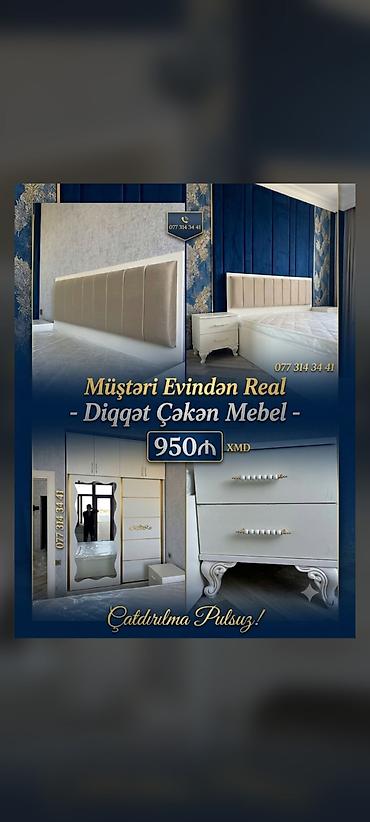 dest mebel: Yataq otağı mebel dəsti - Model: Real – diqqət çəkən dizayn - Tərkib — 1