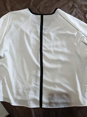mts satic smartic za decu: Ženska bluza/kimono kroja – brend Janina - Boja: bela sa crnim — 2