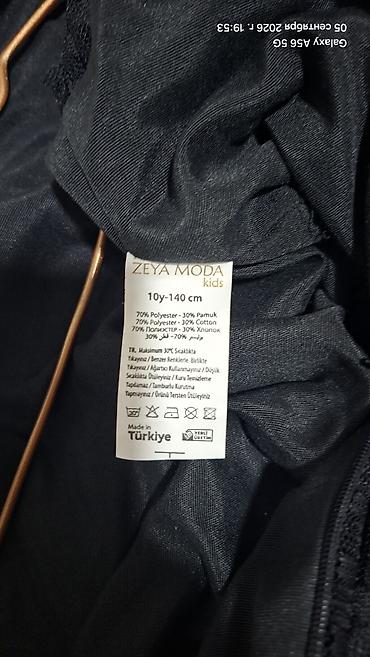 Платья: Турецкое Детское нарядное платье Zeya Moda Kids - Цвет: черный - — 3