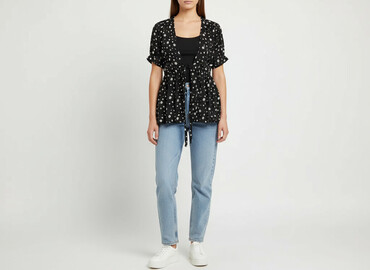 bluzka z kotem sinsay: Sinsay, Women's blouse, size XS
