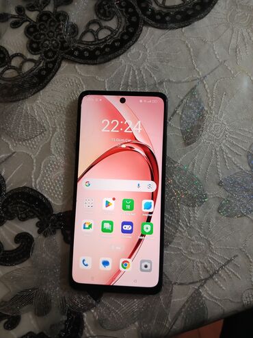 telefon xacmaz: Oppo A3x, 128 GB, rəng - Bənövşəyi, Barmaq izi