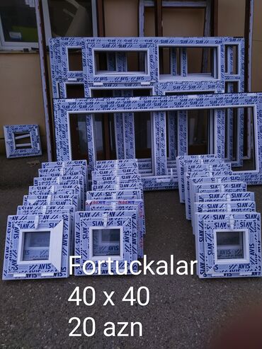 Plastik pəncərələr: Plastik qapi ve Penceteler kv 55 azn bawlayaraq 120 x 140 fortuckali — 5