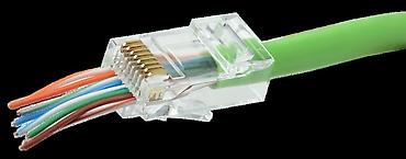 raspberry pi: Коннектор Cat.6/6a, RJ45 Ethernet (8P8C), обжимной, СКВОЗНОЙ (нет — 2
