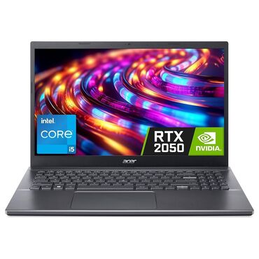 Ноутбук, Acer, 16 ГБ ОЭТ, Intel Core i5, Колдонулган, Оюндар үчүн, эс тутум SSD