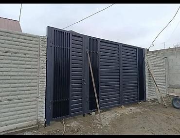 Распашные ворота: Металлические откатные/распашные ворота современного дизайна - — 4