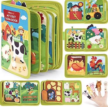 книжка малышка: Развивающая мягкая книга «My First Farm Book» (Hahaland) - Тема — 2