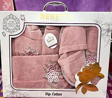 tekstil baku: 🇦🇿Beretta Premium Hamam Xalatı Dəsti (Vip Cotton) 🛍️ Qiymət: 79 ₼ yox — 8