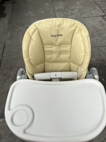 люлька электронный: Тамактандыруучу отургуч, Колдонулган, Peg perego, Пластик, Трансформер, түсү - Саргыч боз, Өзү алып кетүү