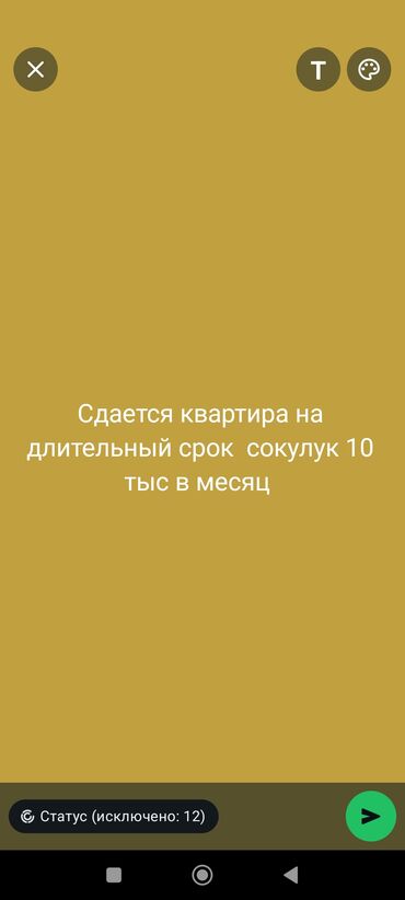 дома чон арык: 2 бөлмө, Менчик ээси