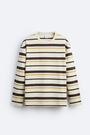 Рубашки: Рубашка Zara, XL (EU 42), цвет - Бежевый
