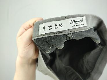 szerokie spodnie pull: Denim Co, Jeansy damskie, rozmiar L — 4