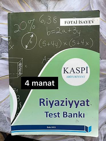 KASPI Abituriyent – Riyaziyyat Test Bankı - Nəşr: Bakı, 2021 -