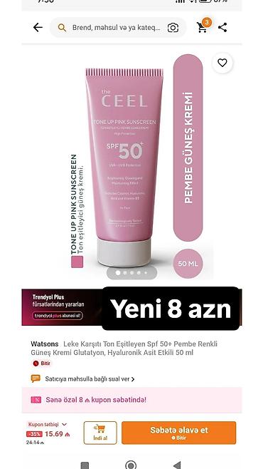 faberlic spf 50 qiyməti: The CEEL Tone Up Pink Sunscreen SPF 50+ – 50 ml - Tonu — 1