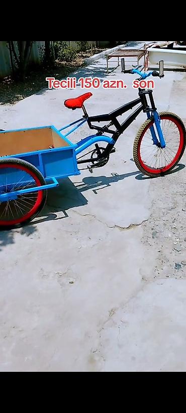 velosiped irsad: Yükdaşıma üçün üçtəkərli velosiped qoşqulu - Tip: İki arxa təkərli — 4