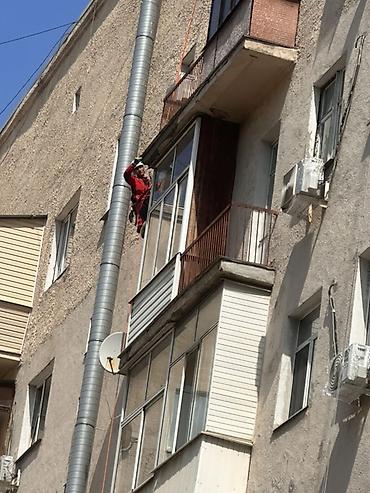 construction: Промышленный альпинизм — высотные работы на фасадах Услуги: - Ремонт — 3