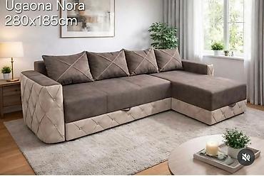 ormaric za kljuceve ikea: Ugaona garnitura Nora – 280 × 185 cm - Prostrana L-forma sa udobnim — 1