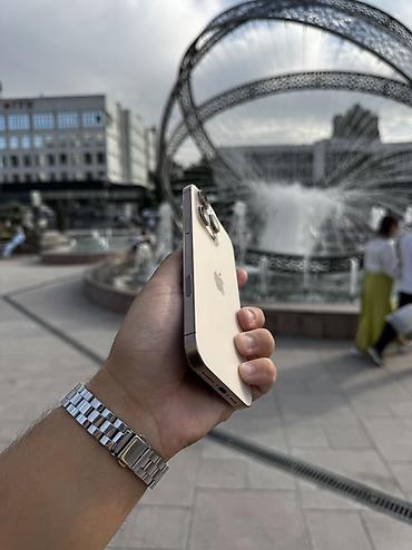 списанная техника эпл: IPhone 16 Pro Max, Б/у, 256 ГБ, Desert Titanium, Зарядное устройство, Защитное стекло, Чехол, 90 % — 2
