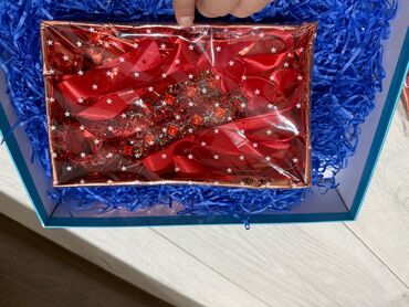 Xonçalar: Xonça və nişan dəsti - Zərif dekorlu xonça: güllü kompozisiya, muncuq — 14