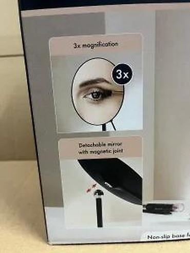 Ogledala: Cien Beauty kozmetičko ogledalo – 3x uvećanje - Stolno ogledalo sa 3x — 9