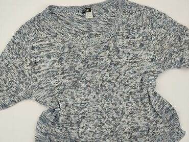 czarne t shirty damskie w serek: Светр, H&M, L, стан - Хороший